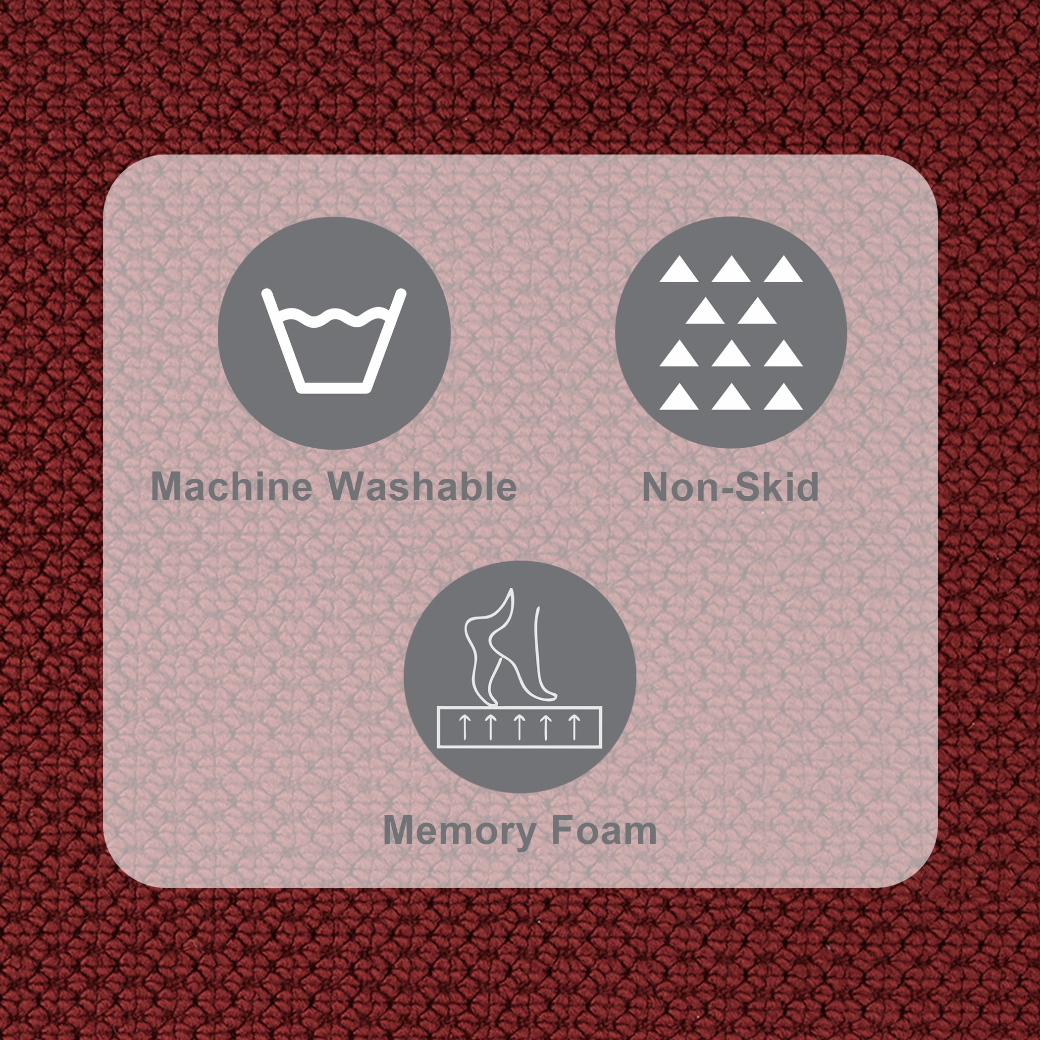 Better Homes & Gardens Signature Soft Cotton Memory Foam Bath Rug, Deep Redwood, 20" x 34"