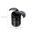 thumbnail image 3 of Car Ashtray With Lid, Automatic Sensing Infrared Metal Intelligent Ashtray, Lock Smoke Odor, Quick Extinguishing, Long-lasting Battery, Flame-retardant Material, Suitable For Car Home Office, 3 of 8