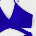thumbnail image 6 of LEKWK One Piece Swimsuit Women Cutout Halter Crisscross Bathing Suit Slimming Cheeky Swimwear Summer Fashion Pool Party Vacation Beachwear, 6 of 7