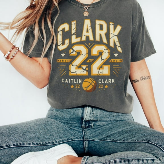 Caitlin Clark 22 Comfort Colors T-shirt, Women Basketball Unisex Adult Shirt
