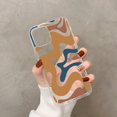 thumbnail image 1 of Funda de teléfono con patrón abstracto de remolino líquido en Beige y verde salvia para iPhone 11 12 pro XS MAX 8 7 6 6S Plus X 5S SE 2020 XR Tan Jianjun unisex, 1 of 2