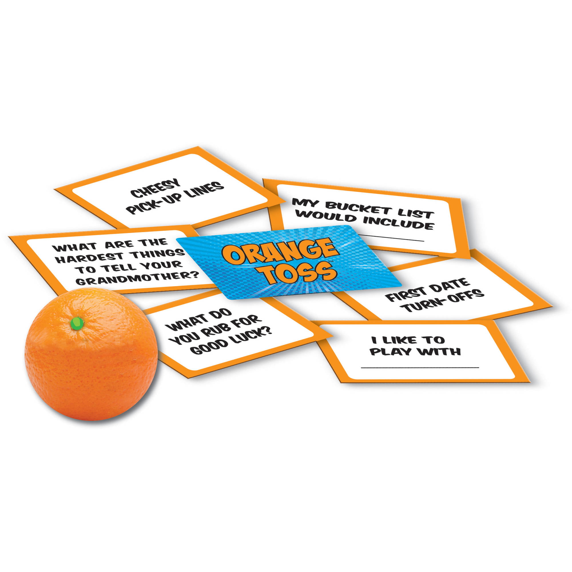 ORANGE TOSS A QUICK-THINKING NOT-SO-SUBTLE ADULT PARTY GAME UNIVERSITY GAMES 