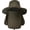 Army Green, variant on Wide Brim Sun Hat with Detachable Neck Face Flap, Outdoor UPF 50+ Protection Fishing Hats, Camping Hiking Walking Travel Sun Bucket Hats Foldable Sun Caps - Adjustable Chin Strap, Army Green