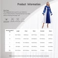 thumbnail image 7 of Zaldita Women's Elegant Church Robe Color Block Flare Sleeve Pastor Dresses Church Minister Elegant Robe Purple S, 7 of 7