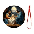 thumbnail image 2 of Ganfancp Decoracion de Belenes Arbol de Navidad de Madera Decoracion de Coches Sagrados Regalos Religiosos Decoracion de Belenes Regalos de Navidad Liquidación Ventas Hoy Ofertas Prime 1X Colgante Je, 2 of 7