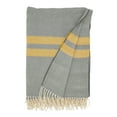 thumbnail image 5 of Saro Lifestyle Trendy Stripe and Herringbone Fringed Throw, 5 of 5