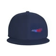 thumbnail image 3 of DouZhe Flat Brim Cap Snapback Hat, America Eagle Prints Adjustable Blue Adult Baseball Cap, 3 of 6