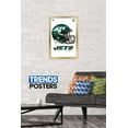 thumbnail image 2 of NFL New York Jets - Drip Helmet 20 Wall Poster, 14.725" x 22.375", Framed, 2 of 3