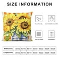 thumbnail image 5 of Wuche  Sunflower Pillow Covers  You are My Sunshine Pillow Case Decorative Square Standard Summer Pillow Covers Yellow Throw Pillow Covers for Couch Sofa Patio Home Decoration, 5 of 5