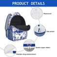 thumbnail image 4 of Aesthetic Floral Design School Backpack - Waterproof Durable Bookbag for Teens, 4 of 6