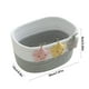 thumbnail image 3 of Cesta de almacenamiento de lona con diseño de flor feliz - Caja plegable de tela para colada, juguetes y organización, 7,87x5,90x3,54 pulgadas, blanco o gris, 3 of 6