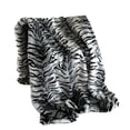 thumbnail image 3 of Plutus Black and White Zebra Faux Fur Luxury Throw Blanket, 3 of 3