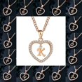 thumbnail image 3 of Collar con colgante de corazón para mujer, joyería con iniciales de nombre, 26 letras, circonita, amor, regalos para niñas, accesorios de la primera letra, 3 of 3