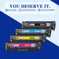 thumbnail image 4 of 5PK Toner CC530A CC531A CC532A CC533A For 304A LaserJet CM2320 CP2025 CP2025x, 4 of 5