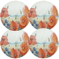 thumbnail image 6 of GZHJMY Round Braided Placemats Poppies Flowers Round PVC Woven Place Mats Indoor Washable for Kitchen Dining Tables 15 inch Heat Resistant Round Table Mats, 6 of 7
