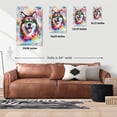 thumbnail image 5 of Hippie Alaskan Malamute Portrait Watercolor Tie-Dye Vintage Styles Vertical Matte Canvas Poster Alaska Mal Dog Lovers Gifts Wall Art Home Decor - 00014, 5 of 5