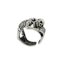 thumbnail image 2 of Anillo de apertura de calavera de esqueleto retro punk Wmkox8yii Plata Unisex Punk fajkfhkj5668, 2 of 9