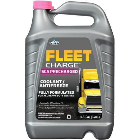 Fleet Charge SCA Precharged Concentrate Antifreeze and Coolant for All Heavy Duty Engine Cooling Systems, 1 Gal.