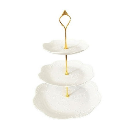 

Fanvereka Creative Three Layers Cake Stand Party Wedding Snack Cupcake Plate