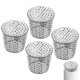 thumbnail image 1 of Uxcell 4-Pack Tapas de Malla de Terminación, 3.54–2.87 Pulgadas ID Filtro de Tubería de Escape Cónica de Acero Inoxidable para Prevenir la Entrada de Aves/Hojas, 1 of 6