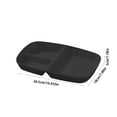 thumbnail image 3 of Yonrjhukm Rectangular Compartment Tray, 3-Section Dinner Tray, Party Serving Tray, Easy to Clean Plastic Tableware, Durable and Multifunctional for Snacks and Meals, 3 of 6