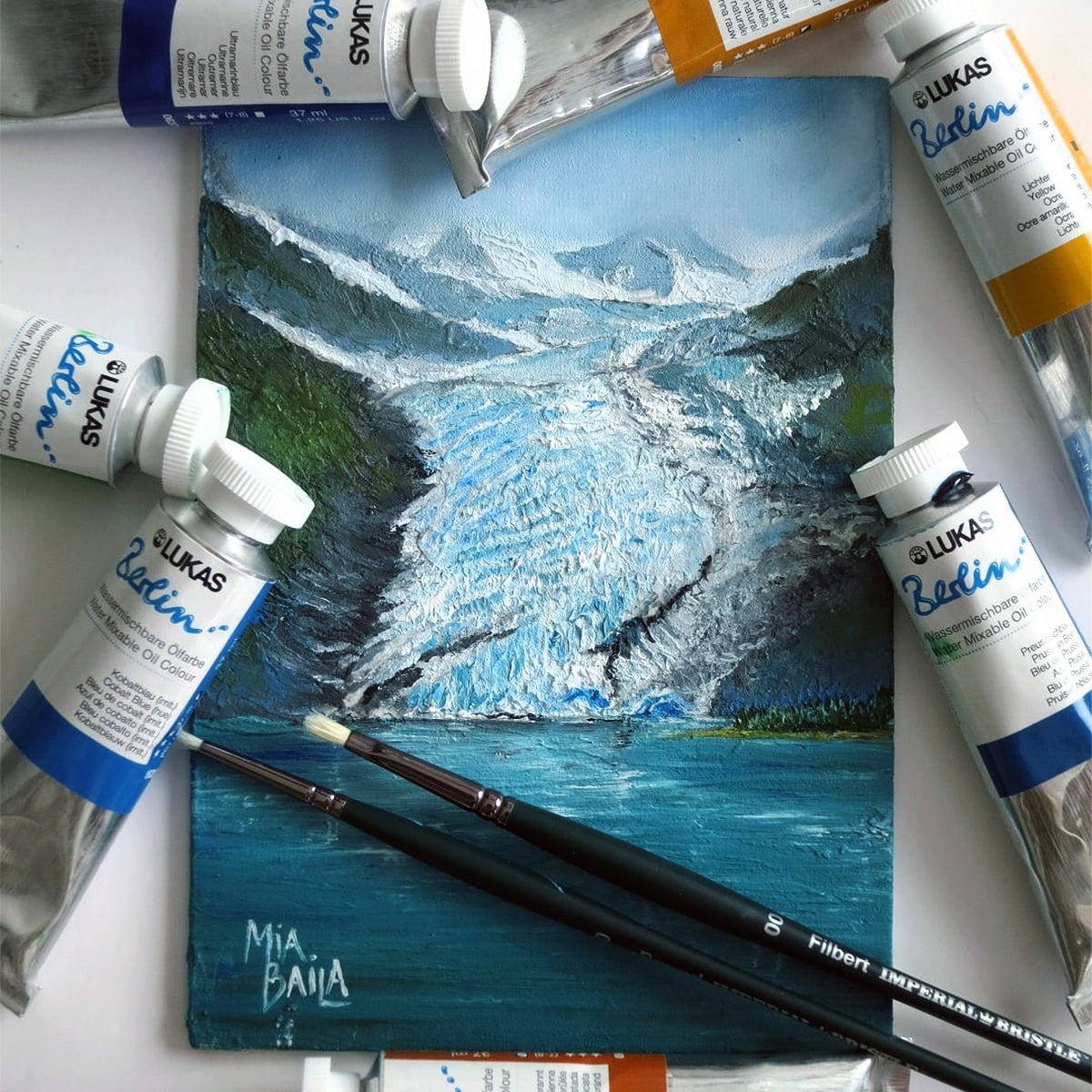 Lukas Berlin Artist Water Mixable Oil Paint Colors, Solvent Free,