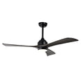 thumbnail image 5 of Resenkos Ceiling Fans with Lights, 52" Quiet DC Motor 3 Blade Ceiling Fans 6 Speed Levels,Reversible Ceiling Fan, Modern Ceiling Fan for Bedroom, Black, 5 of 15