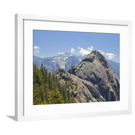 - Moro Rock and the High Mountains of the Sierra Nevada, Sequoia National Park, California, USA Framed Print Wall Art By Neale Clarke