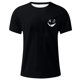 thumbnail image 3 of Camisetas de Cuello de la Tripulación de los Hombres de Poliéster Impreso en Seco Rápido, Cuello Redondo de Corte 3D para Gimnasio, Carrera, Ciclismo Y Ocasional, 3 of 4