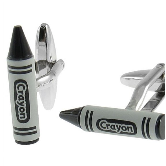 Black Crayon Cufflinks by Cuff-Daddy