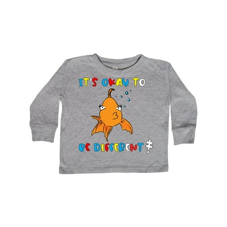 

Inktastic Autism Awareness It s Okay to be Different! Silly Fish Gift Toddler Boy or Toddler Girl Long Sleeve T-Shirt