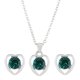 thumbnail image 4 of Fiudx Conjunto de Joyas de Amor, Elegante Collar y Pulsera de Cristal, Pendientes Impresionantes para Mujer, Ligeros y Cómodos de Llevar, Perfectos para Regalar En San Valentín, Una Opción Romántica., 4 of 5