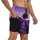 thumbnail image 2 of Balery Lavender Field Sunset Bañador para hombre, shorts de playa de secado rápido con entrepierna y forro de compresión-Small, 2 of 6