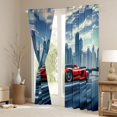 thumbnail image 3 of Erosebridal Sports Car Blackout Curtains, City Night Window Curtains Pack of 2 (38x45 Each), 3 of 5