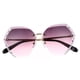 thumbnail image 1 of EeaseMX 1 par de gafas de sol para mujer con protección UV, sin montura, con ribete de cristal., 1 of 8