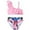 Pink, variant on REDARER Girl 2 Piece Swimsuit Sport Blue Flower Floral Prints High Waist Bikini Set Swimwear Beach Bathing Suit,Girls Swimsuit,6-7 Years
