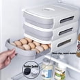 thumbnail image 6 of TEXIJUSO The New Drawer Type Egg Holder for Refrigerator,Large Capacity Egg Storage Container,Egg Tray Container with Date Reminder,Egg Fresh Storage Box(blue&yellow), 6 of 8