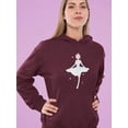 thumbnail image 2 of Manga Girl Soft Ballerina Hoodie Women -Image by Shutterstock, Female 3X-Large, 2 of 4