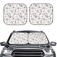 thumbnail image 2 of Balery 2 Piece Daisies Flowers Car Windshield Sun Shade|Foldable Front Windshield Shade for Car Front Window for Most Sedans SUV Truck-Large, 2 of 7