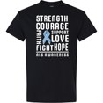 thumbnail image 3 of Inktastic ALS Awareness Strength Courage Support T-Shirt, 3 of 5
