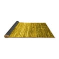 thumbnail image 2 of Ahgly Company Indoor Round Abstract Yellow Contemporary Area Rugs, 4' Round, 2 of 4