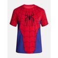 thumbnail image 6 of Spider-Man Men's and Big Men's Graphic Cosplay Tee and Beanie Set, 2-Piece, Sizes XS-3XL, 6 of 6