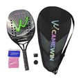 thumbnail image 1 of S SERENABLE Raquette de Tennis de Plage Portable Pagaie de Tennis de Plage pour Cour Extérieur Terrain de Jeu Vert, 1 of 9
