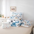 thumbnail image 6 of Castle Fairy Cartoon Plane Bedding Comforter Set,Transportation Theme Full Bedding Set, 6 of 8