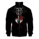 thumbnail image 3 of Chaqueta con cremallera y estampado 3D de murciélago araña de Halloween para hombres y mujeres, chaqueta holgada de manga larga con estampado de cosplay, abrigo de calle, 3 of 5