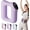 Purple, variant on Portable deep vibration massager, fascia ring for belly, multi-mode muscle relief tool.