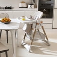thumbnail image 2 of YIORTWO Adjustable Baby High Chair for 0-6 Years, Portable Infant Feeding Seat with 5-Point Belt, Lockable Wheels, Foldable & Easy Clean, White, 2 of 7
