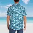 thumbnail image 4 of Balery Beautiful Floral Camisas hawaianas de manga corta para hombre, camisas playeras de corte holgado, camisas de vacaciones con botones,Small, 4 of 7