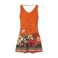 thumbnail image 4 of Ovzne Robes pour Femmes Robe pour Femme Robe d'Été Décontractée Mode à Imprimé avec Poche Sans Manches à Col en V Robe de Vacances Robe Imprimée Liquidation, 4 of 5