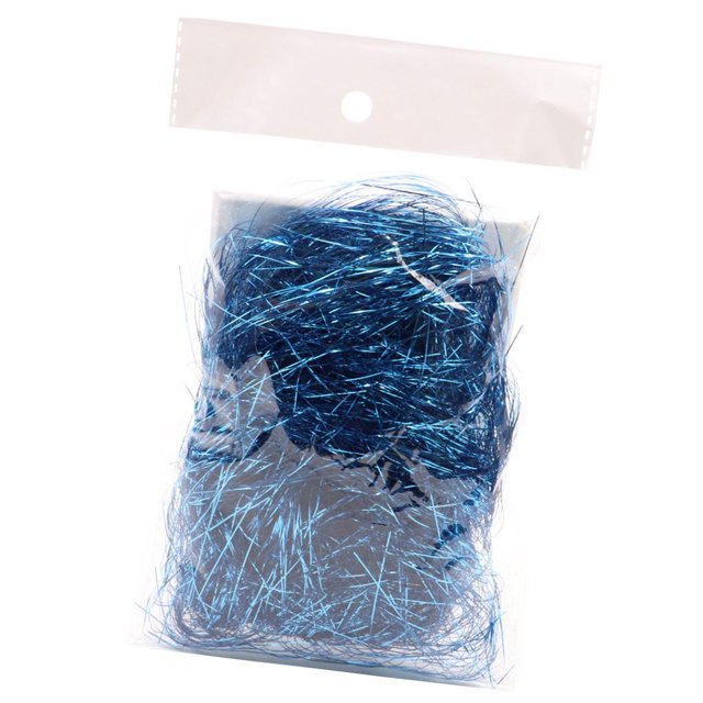 Papel Triturado Metálico Perfecl para Suministros de Oropel Decoración DIY Azul Claro
